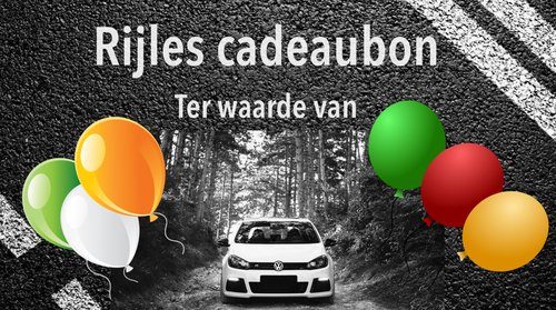 De cadeaubon van Autorijschool Hartkamp voor rijlessen